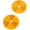 2 catadioptres ronds oranges 2en1 norauto