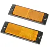 2 catadioptres rectangulaires oranges 2en1 norauto