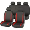 Jeu complet de housses universelles voiture 1er prix rouge et noir