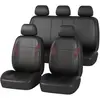Jeu complet de housses universelles voiture norauto sedna noir et roug...