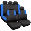 Jeu complet de housses universelles voiture 1er prix noir et bleu