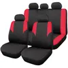 Jeu complet de housses universelles voiture 1er prix rouge et noir