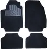 Jeu complet de tapis de sol universels en moquette et pvc norauto noir