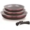 Set de 3 poêles - ARTHUR MARTIN - AM8866 - Tous feux dont induction - ...