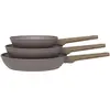 Lot De 3 Poêles Arthur Martin Alu Forgé Céramique