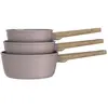 Lot De 3 Casseroles Arthur Martin Alu Forgé Céramique