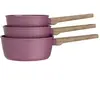 Lot De 3 Casseroles Arthur Martin Alu Forgé Céramique