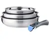 Batterie de cuisine ARTHUR MARTIN de 3 poeles 20-24-26cm + 1 poignée