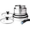Batterie de cuisine Arthur Martin AM2493 8 pièces - Acier Inoxydable -...