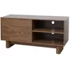 Meuble TV 120 cm scandinave bois foncé - Oviala