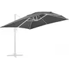 OVIALA Toile pour parasol déporté 4x3m anthracite