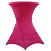 Oviala - Nappe housse de mange debout rose - Table de bar haute