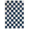 Tapis extérieur et intérieur motif damier - Marius - Bleu - 160 x 230 ...