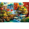 Bluebird Puzzle Country House by the Water Fall Puzzle-F-90583