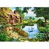 Bluebird Puzzle Cottage by the Lake Puzzle-F-90660