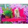 Bluebird Puzzle Puppy in the Colorful Garden Puzzle-F-90107