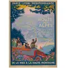 Grafika puzzel Roger Broders - La Route des Alpes, 1920 - 500 stukjes.