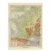 Grafika Carte de la France Physique - Larousse, 1925 F-30320