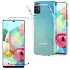 Phonillico Coque pour Samsung Galaxy A71 et Verre Trempe Bord Noir - P...