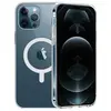 Coque pour iPhone 14 PRO - Silicone Transparent avec Cercle magnétique intégré Phonillico®