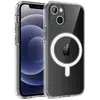 Coque pour iPhone 14 - Silicone Transparent avec Cercle magnétique intégré Phonillico®