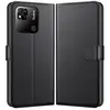 Coque pour Xiaomi REDMI 10A - Portefeuille Noir Rabat Clapet Aimanté Rangement Cartes Phonillico®