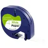 Ruban Blanc compatible Dymo LetraTag - Etiquette papier 91200 12mm x 4...