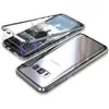 Coque pour Samsung Galaxy S8 PLUS - Phonillico - Magnétique Argent - Full Protection Métal Verre trempé
