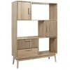 ALTOBUY PAJAN - Bibliothèque Etagère Effet Bois avec Tasseaux