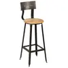 ALTOBUY Indus - Tabouret de Bar Gris