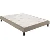 Sommier Epeda CONFORT FERME DECO NATURE 160x200 Chiné Naturel