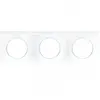 EUR'OHM - Plaque blanche 3 postes Square (60298)