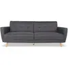 Canapé convertible Rafael Tissu Gris foncé