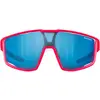 Julbo, Unisexe, Lunettes de sport, Fury S (Rose fluo Jaune mat, Spectr...