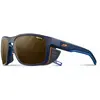 Julbo Shield Lunettes de Soleil Mixte, Bleu/Bleu/Orange, Taille unique