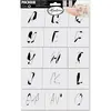 Aladine Aladine Deco Sjabloon Set 20x30 cm Alfabet S