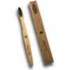 Lov'FROG Brosse à Dent Bambou Charbon Actif Adulte Motif Trèfle