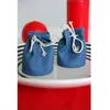 Articles de fête : 4 pochons bleus
