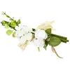 FAGOT BOIS ROSE BLANCHE FEUILLAGE 18CM - VÉGÉTATION ARTIFICIELLE
