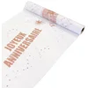 HOBI Chemin de table organza Joyeux Anniversaire rose gold 29 cm x 5 m - Rose