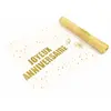HOBI Chemin de table organza Joyeux Anniversaire doré 5 m