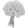 HOBI 48 petites roses blanches en tissus. Décoration de mariage.Diamètre: 1.5 cm.