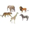 6 CONFETTIS DE TABLE ANIMAUX SAVANE 7.5X5.5X0.2CM