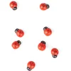 Coccinelle en bois rouge x 10 - Décoration de mariage