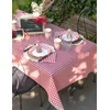 Nappe en rouleau intissé opaque Vichy rouge 5 Mètres