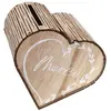 URNE BOIS CUR MARIAGE 24X24X15CM NATURE