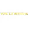 SANTEX Banderole Vive la retraite Or (2,50m)