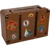 SANTEX URNE TIRELIRE VOYAGE 24 X 16 CM Marron, chocolat
