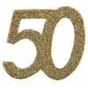Confettis anniversaire - Non spécifié - 50 ans - Sachet de 6 - Or pail...