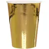 SANTEX - 10 goudkleurige metallic kartonnen bekers van 25 cl